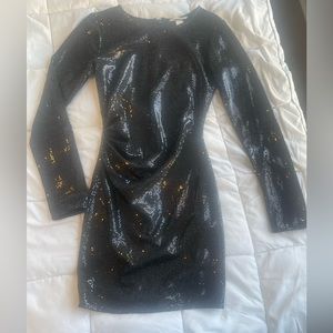 Black sequin dress